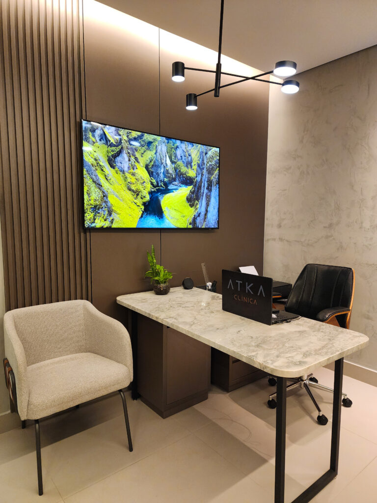 Receção e clips ambiente